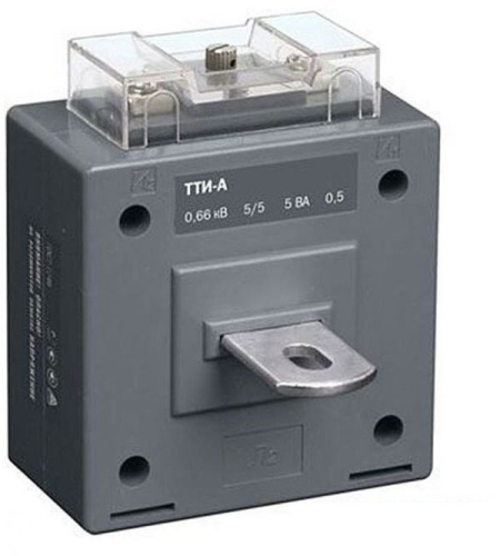 Трансформатор тока IEK ТТИ-40 600/5А 5ВА без шины класс точности 0.5 картинка фото 2