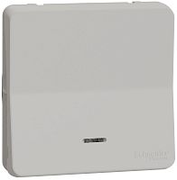 Переключатель с подсветкой без рамки Schneider Electric Mureva Styl 1-кл. проходной IP55 белый