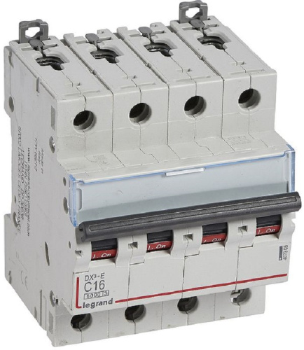 Выключатель автоматический Legrand DX3-E 6000 4п 16А C 10кА