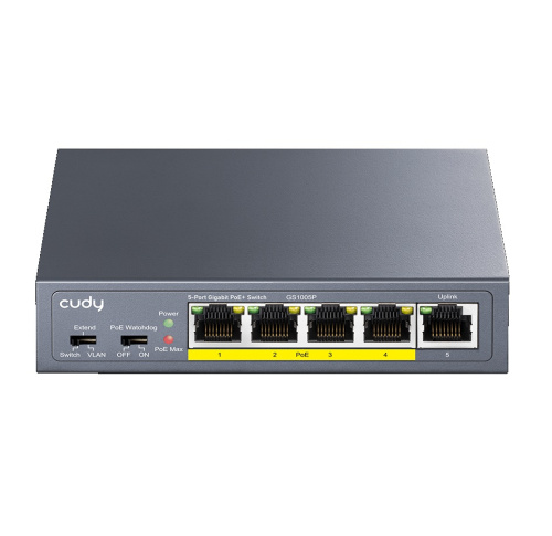 Коммутатор Cudy GS1005P PoE 60Вт Коммутатор Cudy GS1005P PoE 60Вт