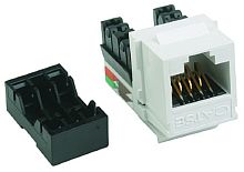 Коннектор модульный Simon Connect Cima/K45 1-м. RJ45 5е белый