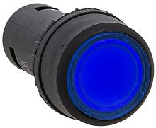 Кнопка без фиксации с подсветкой EKF PROxima SW2C-10D 1НО 22мм 24В IP54 синий