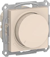 Светорегулятор поворотно-нажимной без рамки Systeme Electric AtlasDesign 5-315Вт бежевый картинка