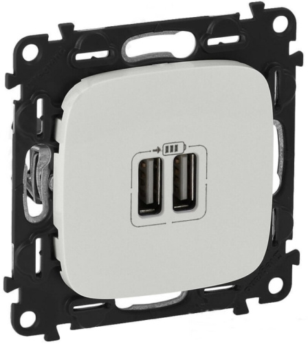 Розетка USB тип A+A без рамки Legrand Valena Allure 2-м. 1500мА жемчуг Legrand — купить по цене от 6&nbsp;050 ₽ | ПрофБезопасность