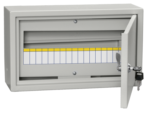 Щит распределительный навесной IEK ЩРн-18з-1 265x440x120 с замком IP31