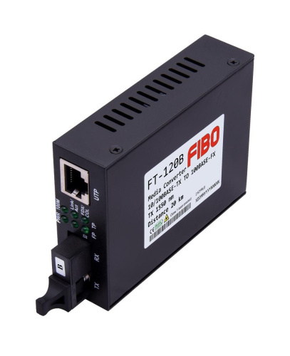 Медиаконвертер Fibo FT-1020B-LFP WDM, 1550/1310nm, SC, 1Гбит, 20 км, поддержка функции LFP
