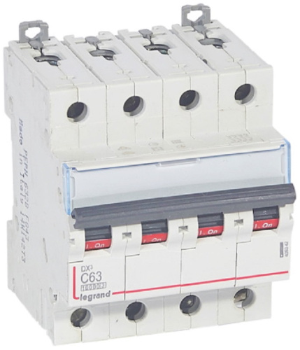 Выключатель автоматический Legrand DX3-E 10000 4п 63А C 16кА