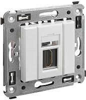 Розетка HDMI без рамки DKC Avanti 1-м. белое облако