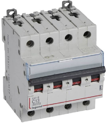 Выключатель автоматический Legrand DX3-E 6000 4п 13А C 6кА