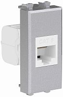 Розетка компьютерная модульная DKC Avanti 1-м. 1 мод. RJ45 6е закаленная сталь