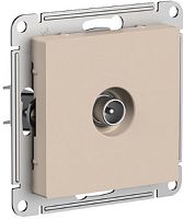 Розетка TV Коннектор без рамки Systeme Electric AtlasDesign 1-м. песочный
