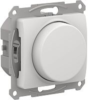Светорегулятор поворотно-нажимной без рамки Systeme Electric Glossa 5-400Вт белый