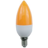 Лампа светодиодная Ecola Color С37 Свеча Е14 220В 6Вт Желтая 36х98мм Ecola — купить по цене от 160 ₽ | ПрофБезопасность