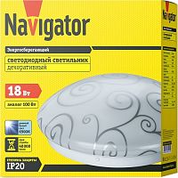 Светильник светодиодный накладной Navigator NBL-R02-18-6.5K-IP20-LED Узор  Navigator — купить по цене от 450 ₽ | ПрофБезопасность