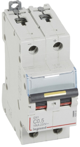 Выключатель автоматический Legrand DX3-E 10000 2п 0.5А C 16кА