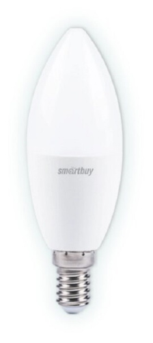 Лампа светодиодная Smartbuy C37 Свеча Е14 220В 7Вт 6000К, Smartbuy, купить, цена, доставка, безопасность Лампа светодиодная Smartbuy C37 Свеча Е14 220В 7Вт 6000К Smartbuy — купить по цене от 80 ₽ | ПрофБезопасность