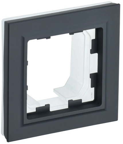 Рамка универсальная IEK Brite РУ-1-БрГ-44 1-м. IP44 графит IEK — купить по цене от 120 ₽ | ПрофБезопасность