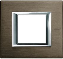 Рамка прямоугольная Legrand BTicino Аxial Axolute 2 мод бронза 