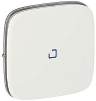 Лицевая панель Legrand Valena Allure для 1-кл. выключателя с подсветкой белый