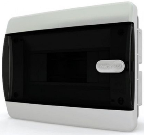 Бокс пластиковый Tekfor ЩРВ-П-8 CVK 40-08-1 (170х218х102мм) IP41 прозрачная дверца