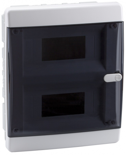 Бокс пластиковый Кэаз OptiBox ЩРВ-П-18 P-CVK-1-18-IP41 (290х236х102мм) IP40 прозрачная дверца