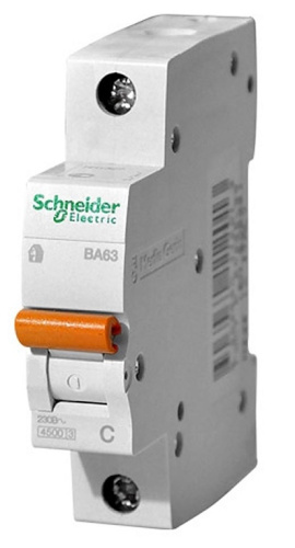 Выключатель автоматический Schneider Electric Домовой 1п C 10А ВА63 4.5кА фото 2