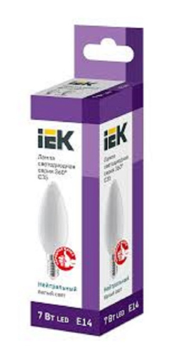 Лампа светодиодная филамент IEK Свеча C35 E14 220В 7Вт 805Лм 4000К 98х35мм IEK — купить по цене от 115 ₽ | ПрофБезопасность