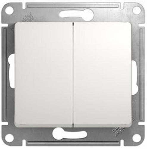 Переключатель без рамки Systeme Electric Glossa 2-кл. проходной белый, Systeme Electric, купить, цена, доставка, безопасность Переключатель без рамки Systeme Electric Glossa 2-кл. проходной белый Systeme Electric — купить по цене от 572 ₽ | ПрофБезопасность