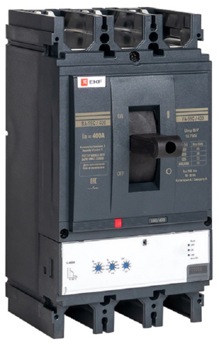 Выключатель автоматический в литом корпусе EKF PROxima Compact400 ВА-99C 3п 400А 45кА