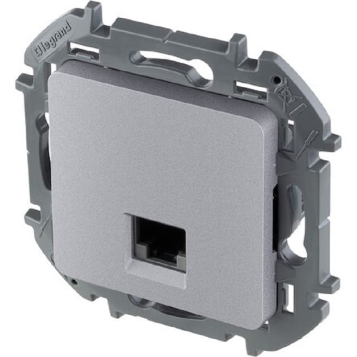Розетка компьютерная без рамки Legrand Inspiria 1-м. RJ45 6e алюминий Legrand — купить по цене от 1&nbsp;100 ₽ | ПрофБезопасность