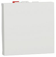 Выключатель кнопочный без рамки Schneider Electric Unica Modular 1-кл. 2 мод. белый