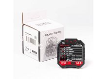 Тестер розеток с УЗО КВТ KT105D PROLINE 79135
