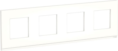Рамка горизонтальная Schneider Electric Unica Studio Pure 4-м. стекло матовое стекло/белый, Schneider Electric, купить, цена, доставка, безопасность Рамка горизонтальная Schneider Electric Unica Studio Pure 4-м. стекло матовое стекло/белый Schneider Electric — купить по цене от 10 149 ₽ | ПрофБезопасность