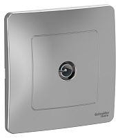 Розетка TV Коннектор с рамкой Systeme Electric Blanca 1-м. алюминий