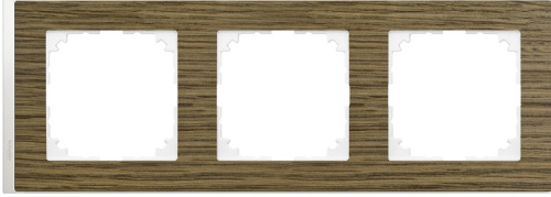 Рамка универсальная Schneider Electric Merten M-Pure Decor 3-м. дуб/бриллиантовый белый  Schneider Electric — купить по цене от 3&nbsp;435 ₽ | ПрофБезопасность