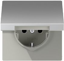 Розетка с заземлением без рамки Jung LS990 metal 1-м. крышка шторки для IP44 алюминий Jung — купить по цене от 6&nbsp;503 ₽ | ПрофБезопасность