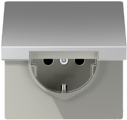 Розетка с заземлением без рамки Jung LS990 metal 1-м. крышка шторки для IP44 алюминий, Jung, купить, цена, доставка, безопасность Розетка с заземлением без рамки Jung LS990 metal 1-м. крышка шторки для IP44 алюминий Jung — купить по цене от 6 503 ₽ | ПрофБезопасность