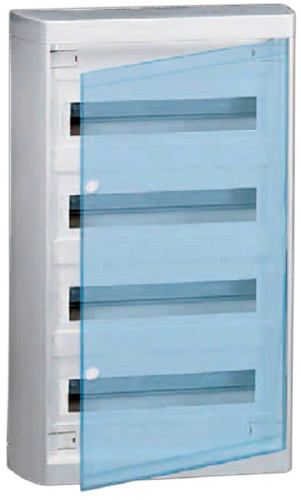 Бокс Legrand Nedbox (630x318x102мм) 4х12 ряда IP40 прозрачная дверца