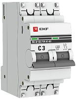 Выключатель автоматический EKF PROxima ВА47-63 2п 3А C 4.5кА