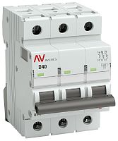 Выключатель автоматический EKF Averes AV-6 3п 40А D 6кА