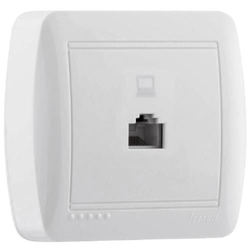 Розетка компьютерная накладная Lezard Demet 1-м. RJ45 5e белый, Lezard, купить, цена, доставка, безопасность Розетка компьютерная накладная Lezard Demet 1-м. RJ45 5e белый Lezard — купить по цене от 305 ₽ | ПрофБезопасность