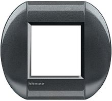 Рамка овальная Legrand BTicino LivingLight 2 мод Сталь 