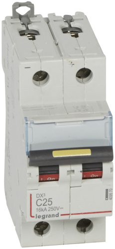 Выключатель автоматический Legrand DX3-E 10000 2п 25А C 16кА