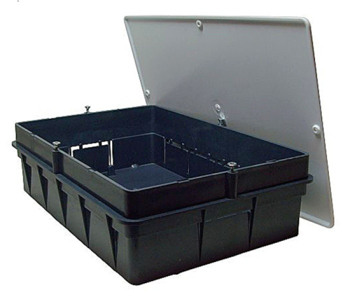 Коробка распределительная Рувинил СП 130x106x50мм черный 10162