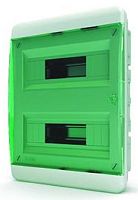 Бокс пластиковый Tekfor ЩРВ-П-24 BVN 40-24-1 (385х290х102мм) IP41 зеленая дверца