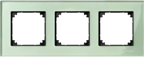 Рамка универсальная Schneider Electric Merten M-Elegance 3-м. стекло изумруд Schneider Electric — купить по цене от 9&nbsp;653 ₽ | ПрофБезопасность