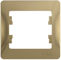 Рамка горизонтальная Systeme Electric Glossa 1-м. титан