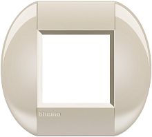 Рамка овальная Legrand BTicino LivingLight 2 мод Кремовый 