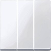 Лицевая панель Schneider Electric Merten System M для 3-кл. выключателя активно-белый Schneider Electric — купить по цене от 1&nbsp;634 ₽ | ПрофБезопасность