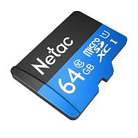 Карта памяти MicroSDXC Netac P500 64Gb + адаптер NT02P500STN-064G-R